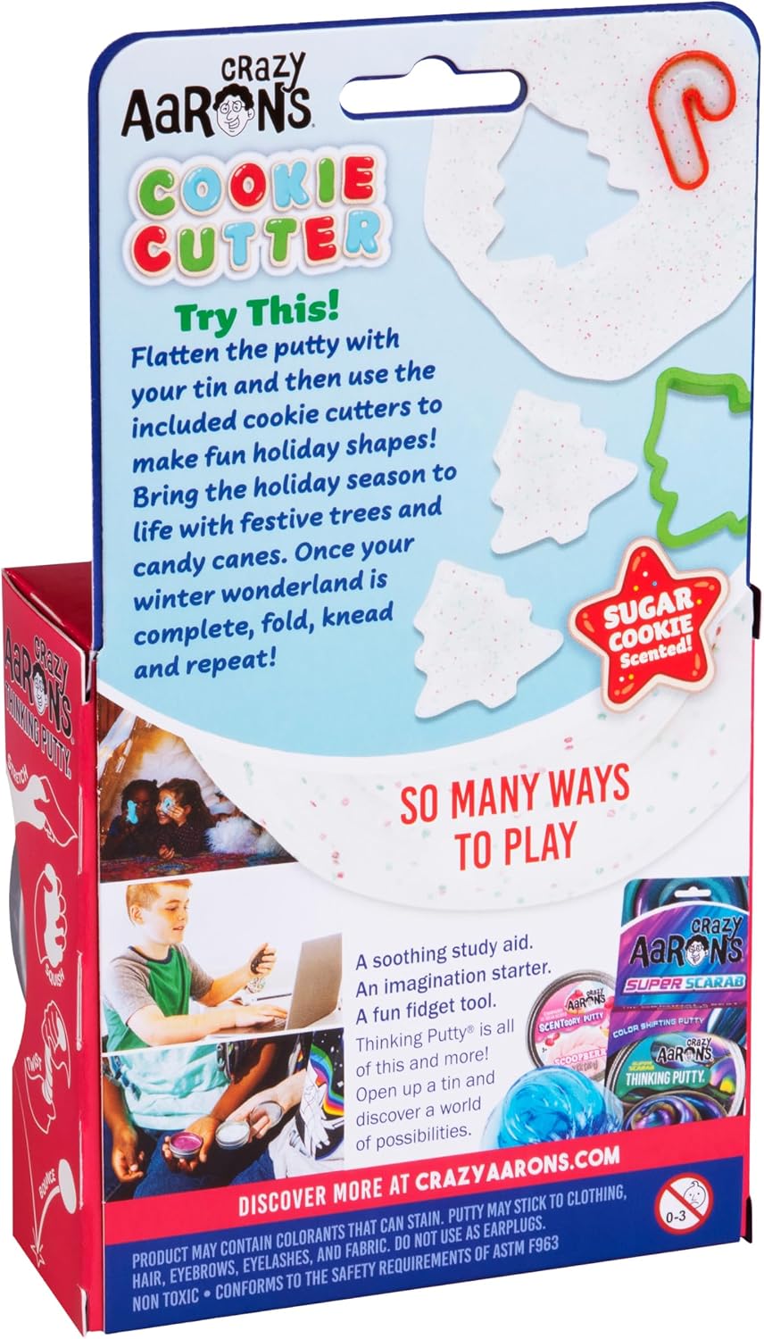 Crazy Aaron's Cookie Cutter Thinking Putty Scented 4-inch Tin