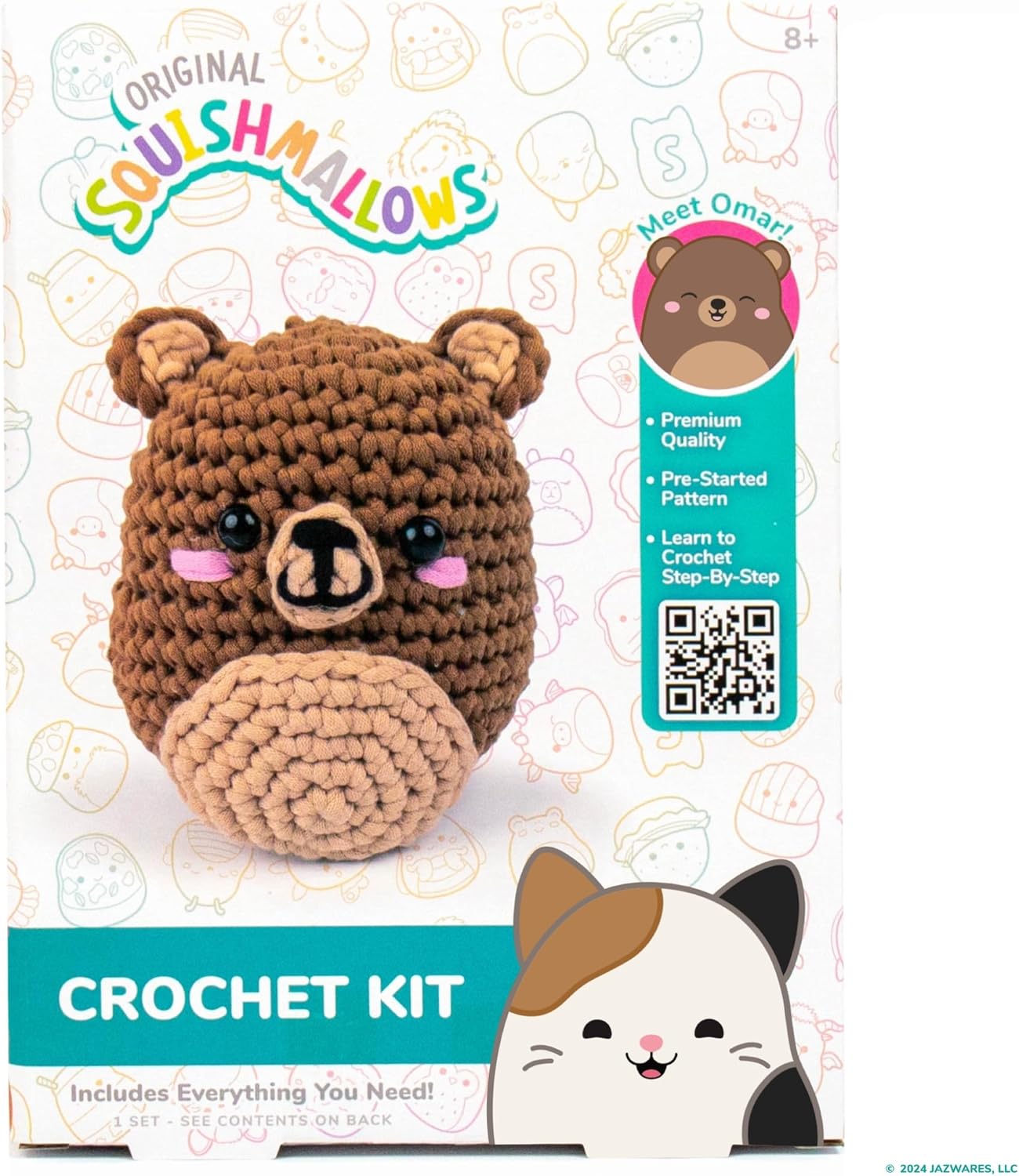 Squishmallow Crochet Kit: Omar