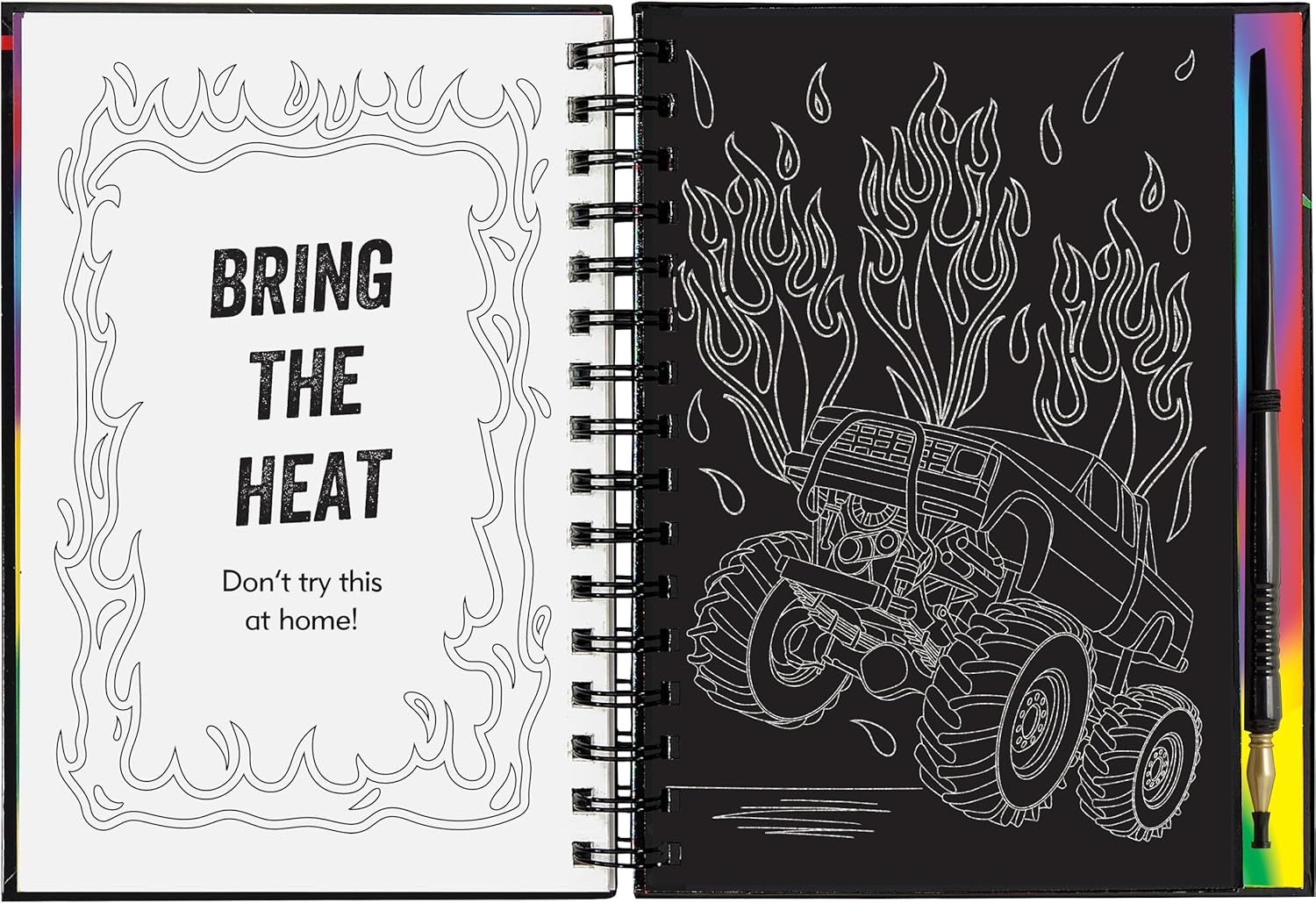 Extreme Monster Trucks Scratch and Sketch Book