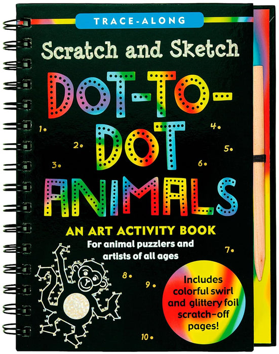 Dot to Dot Animals Scratch and Sketch Book