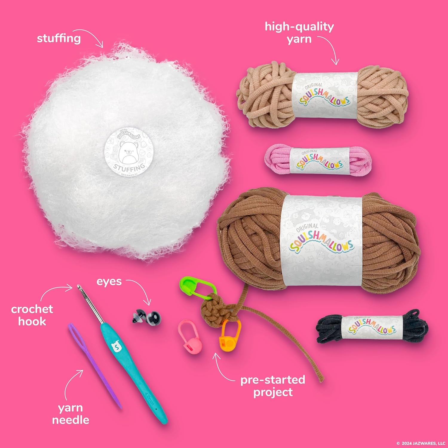 Squishmallow Crochet Kit: Omar