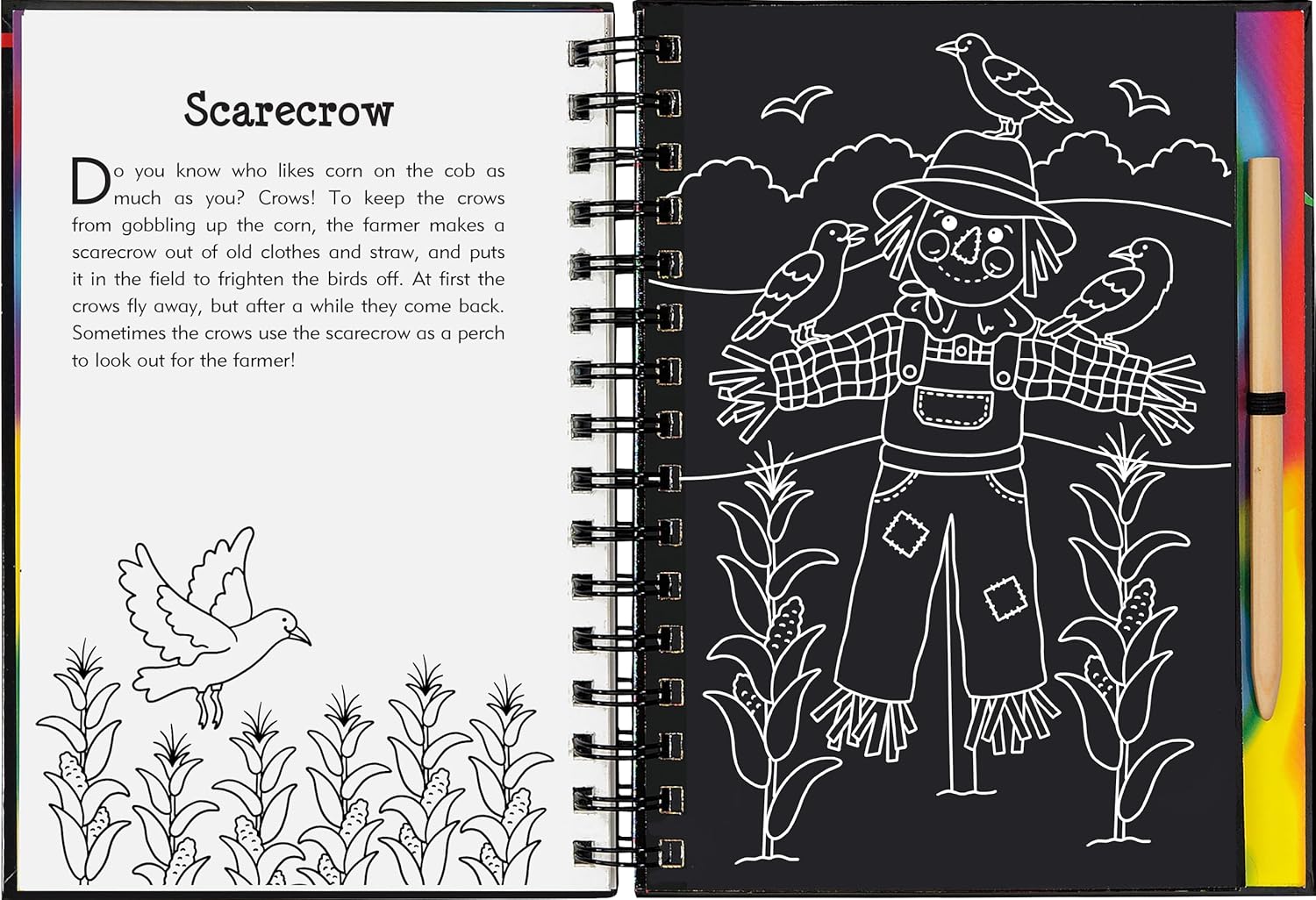 On The Farm Scratch and Sketch Book