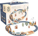 Speedy Monkey Multi-Activity Wooden Railway Set for Toddlers