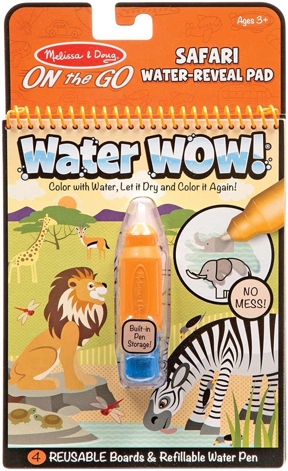 Water Wow! Reusable Water-Reveal Activity Pad - Safari