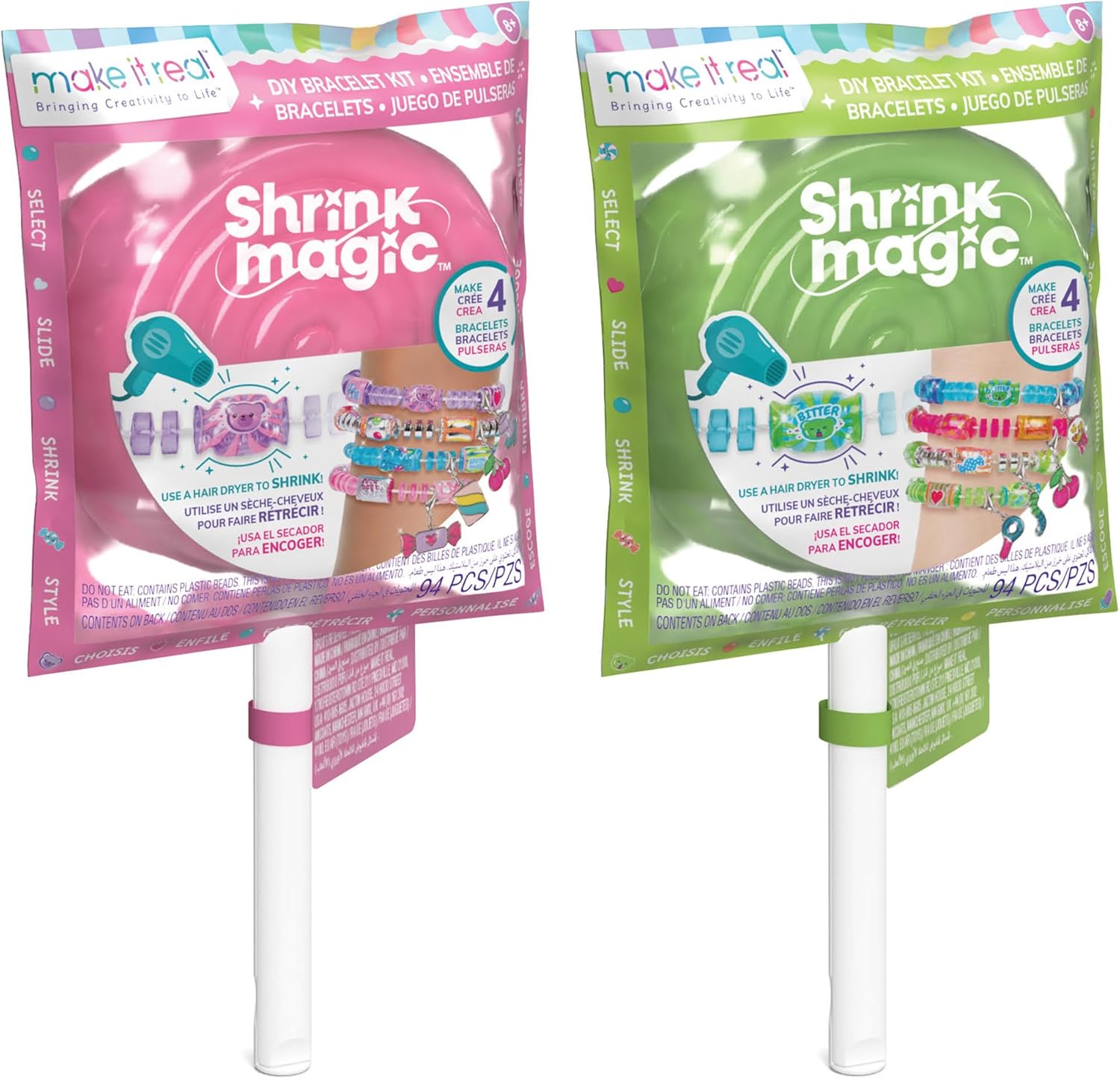 Make It Real Shrink Magic Lollipop Bracelet Kits