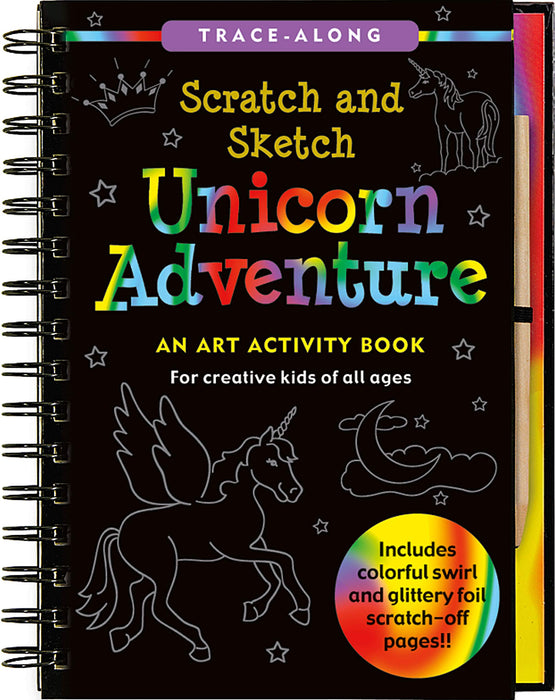 Unicorn Adventure Scratch and Sketch Book