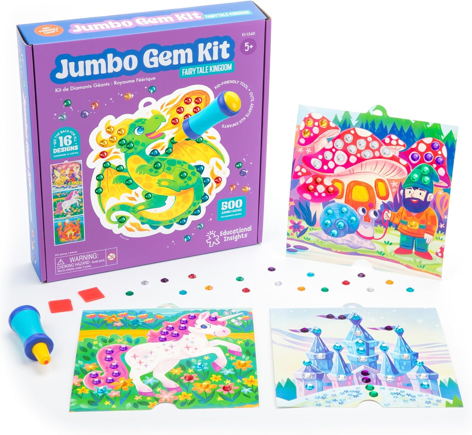 Educational Insights Kids Diamond Painting Craft Kit