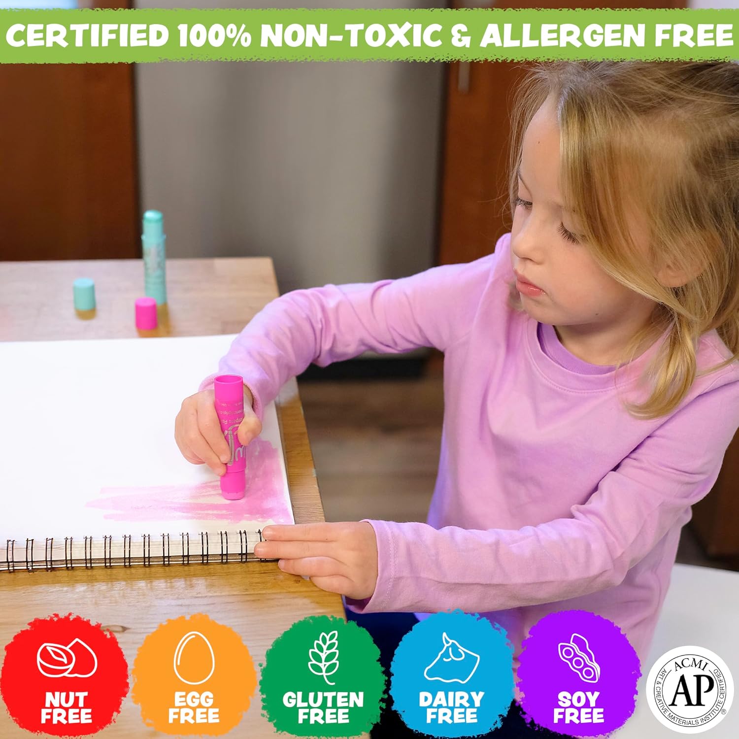 The Pencil Grip Kwik Stix Cuties Paint Sticks 12-Pack Set
