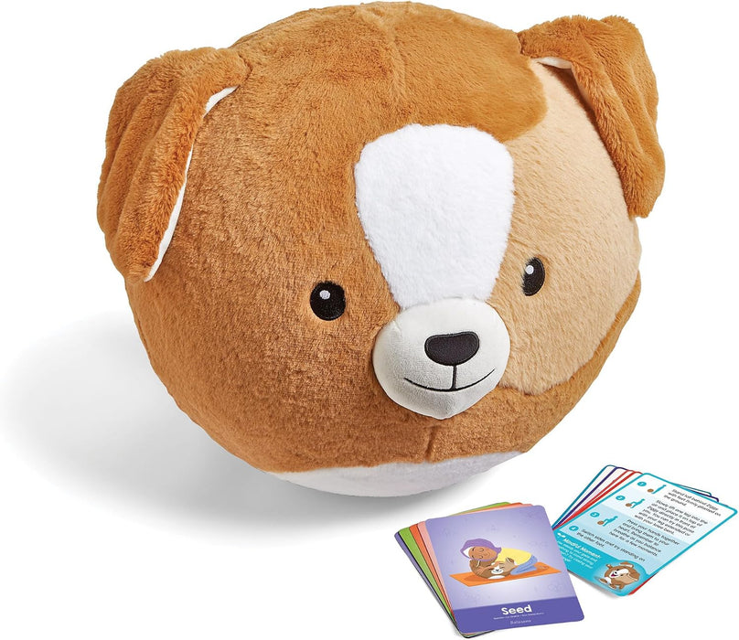 hand2mind Puppy BubblePlush 15in Yoga Ball Toy