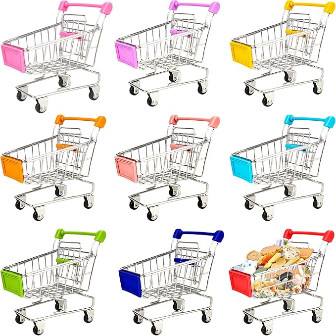 Mini Shopping Cart- Tiny Grocery Cart