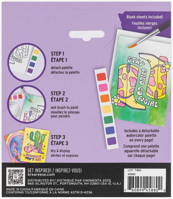 Vivid by Brea Reese Watercolor Pad Kit Western DIY Art Activity