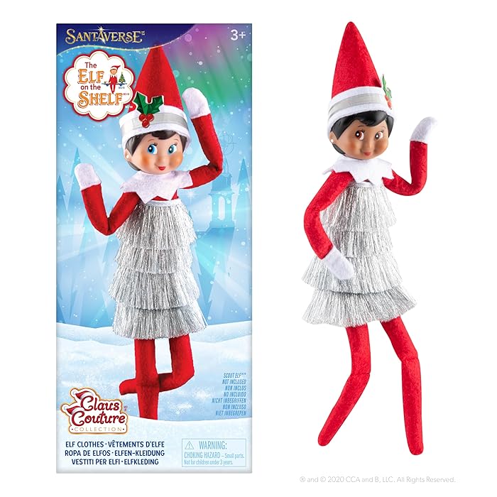 Elf on the Shelf Claus Couture Elf Tinsel Dress