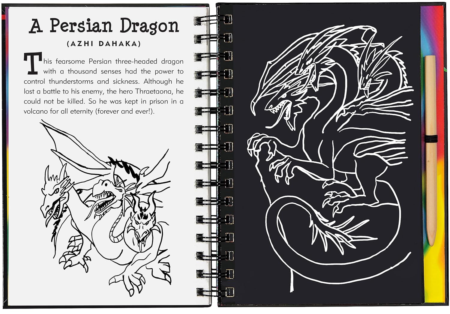 Dragons and Mythical Creatures Scratch and Sketch Book