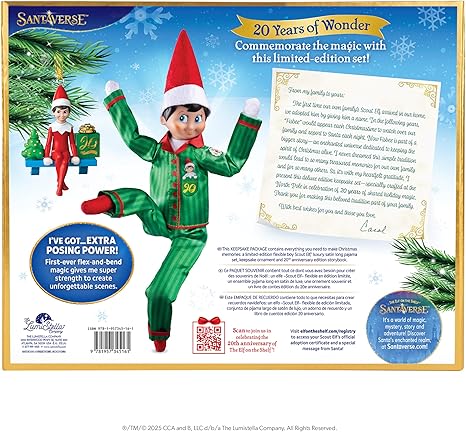 Elf on the Shelf Boy 20th Anniversary Box