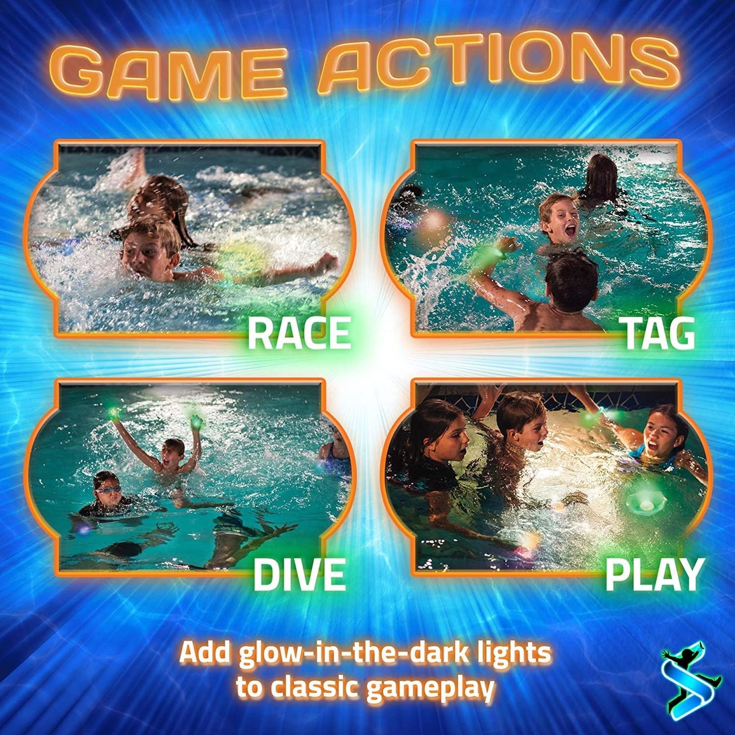 Glow in The Dark Pool Toys: Starlux Pool Party Set – Up Pool Games for ...