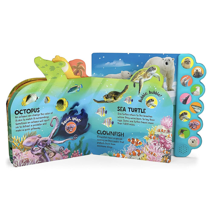 Swim and Splash in the Sea 10-Button Interactive Sound Book