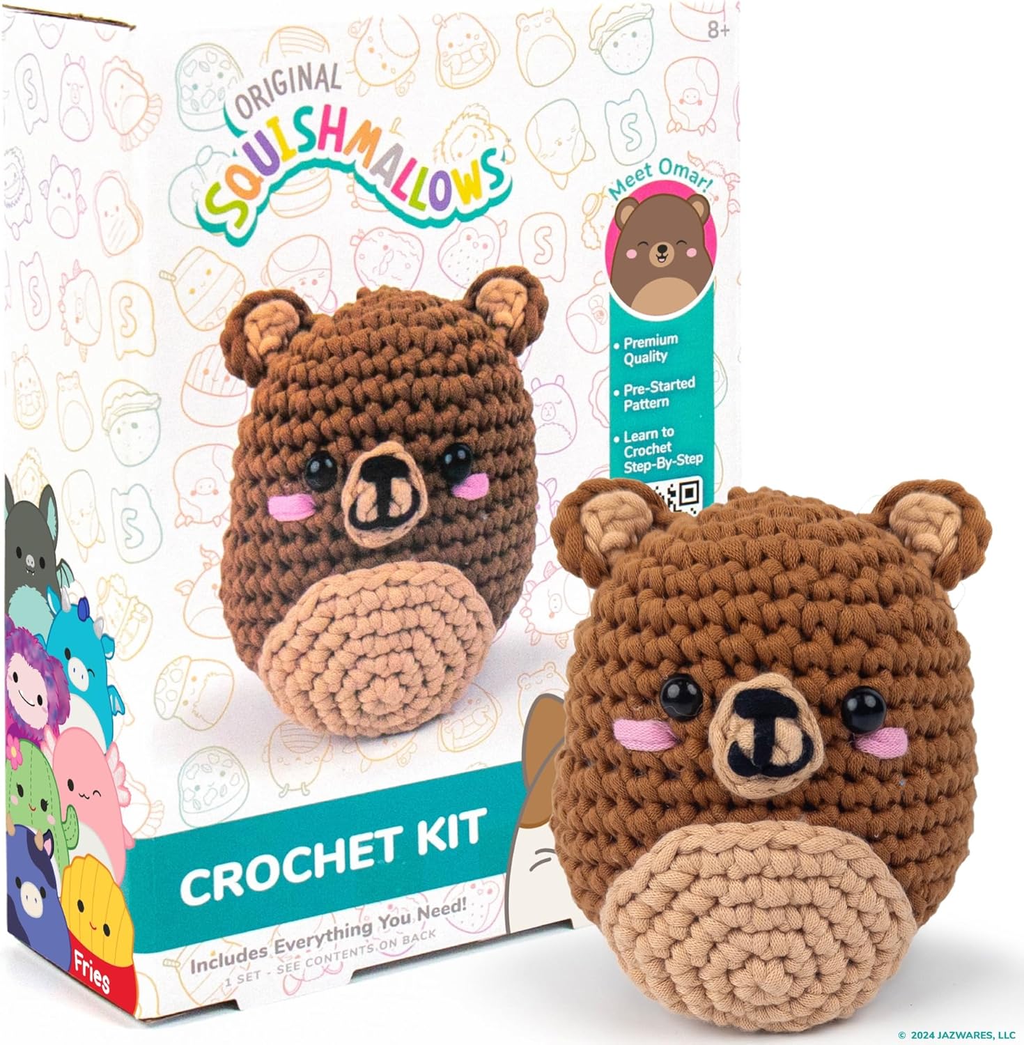 Squishmallow Crochet Kit: Omar