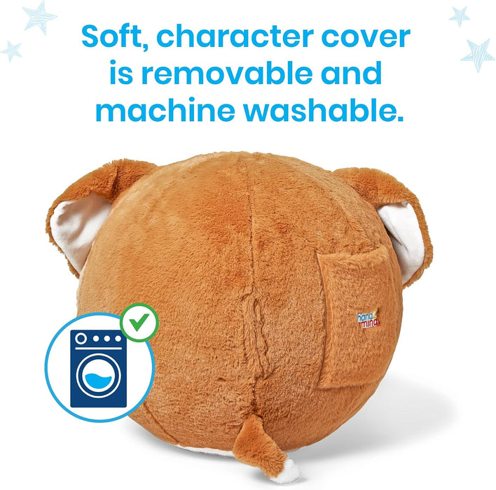 hand2mind Puppy BubblePlush 15in Yoga Ball Toy