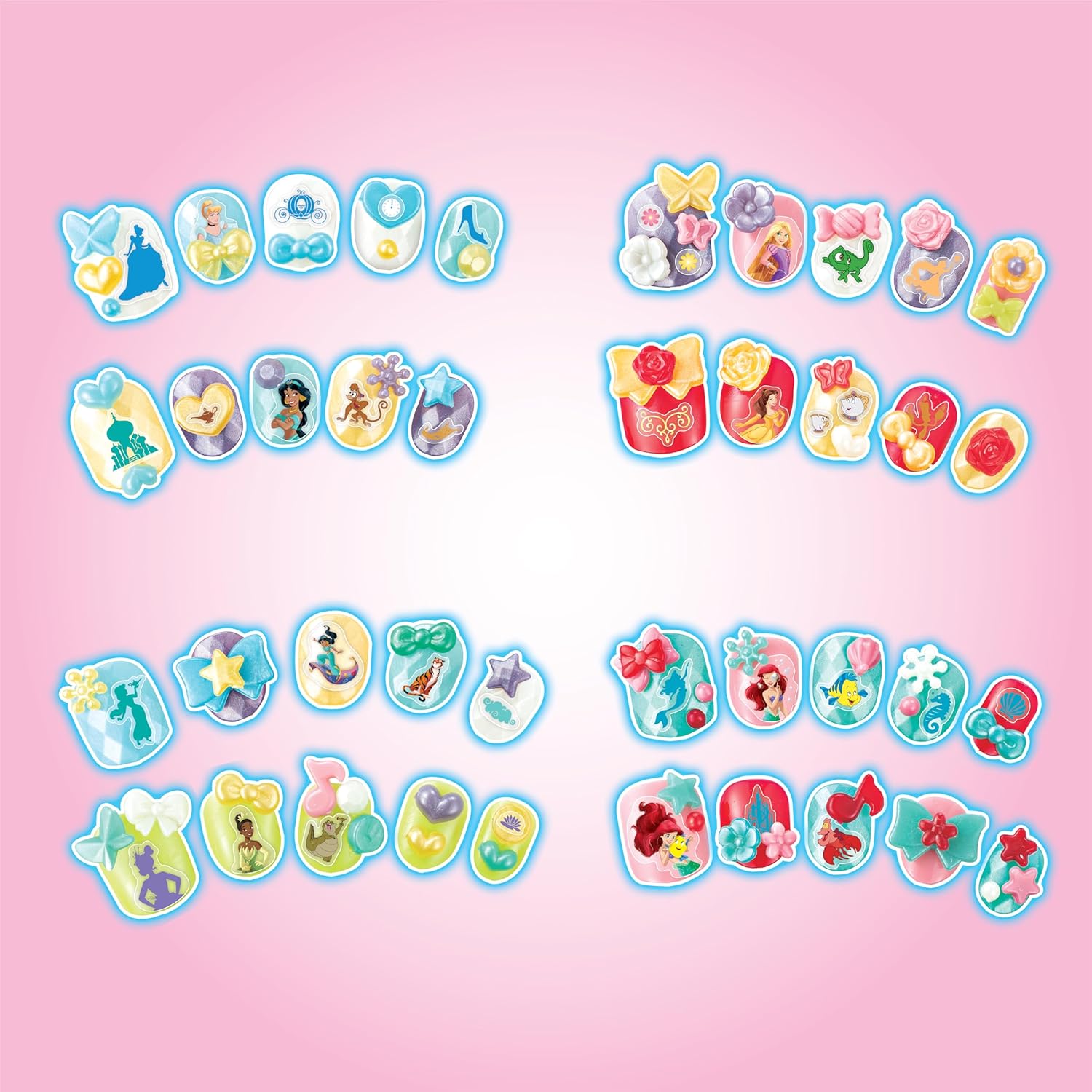 Aquabeads Disney Princess Magical Water-Activated Nail Designer Kit for Creative Kids