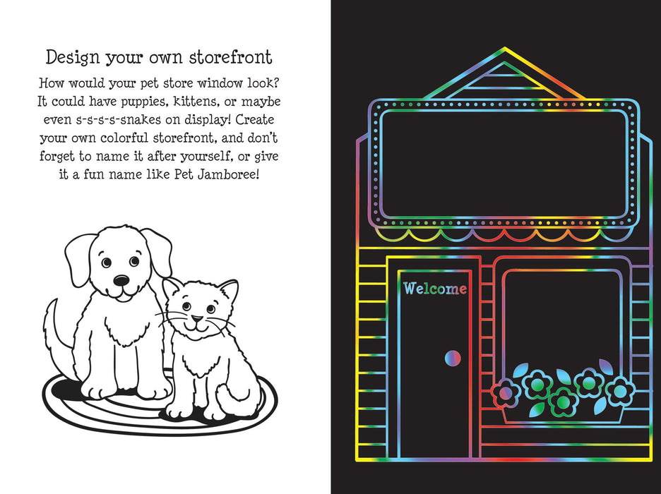 Pet Shop Scratch and Sketch Book