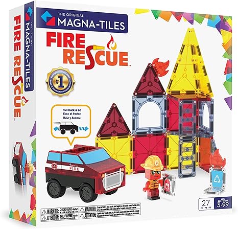 Magna Tiles Fire Rescue Building Set
