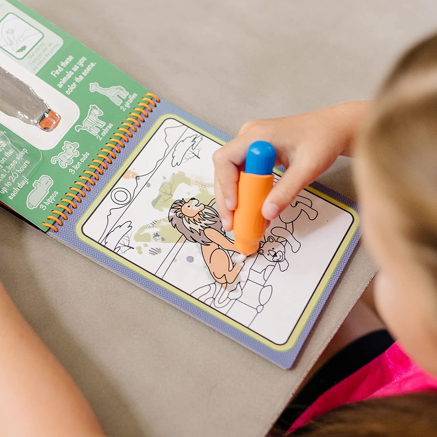 Water Wow! Reusable Water-Reveal Activity Pad - Safari