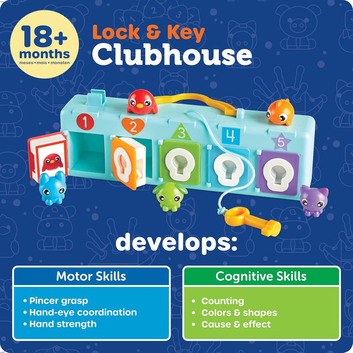 Learning Resources Lock & Key Clubhouse Preschool Toy