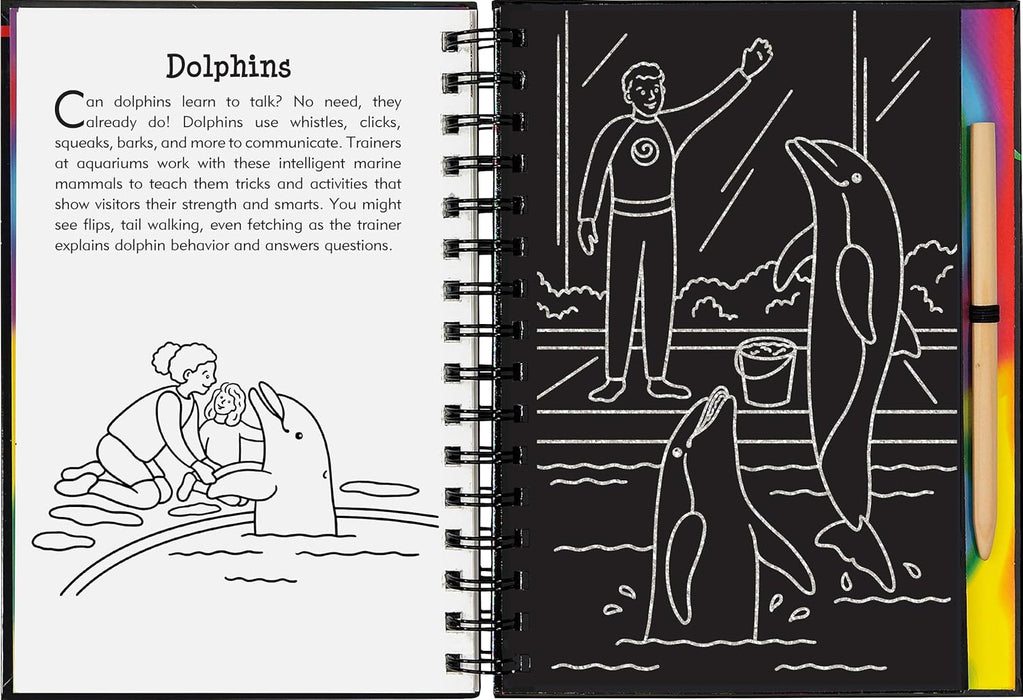 At the Aquarium Scratch and Sketch Book