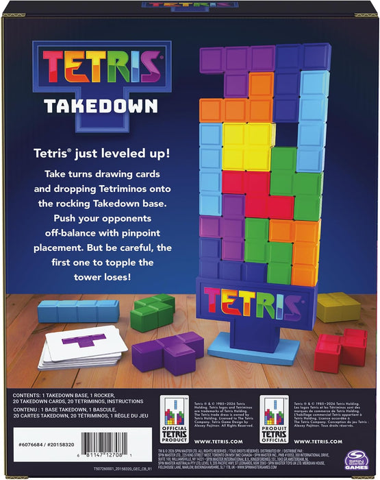 Spin Master Games Tetris Takedown Competitive Block-Balancing Family Game