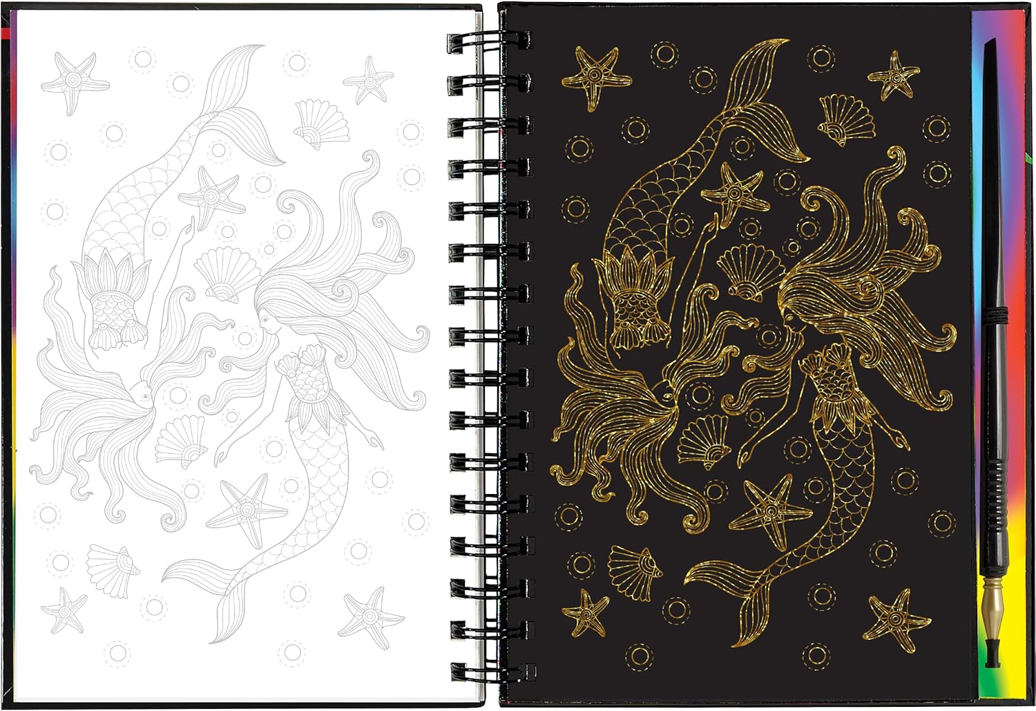 Extreme Mermaids Scratch and Sketch Book