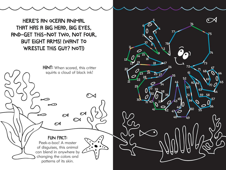 Dot to Dot Animals Scratch and Sketch Book