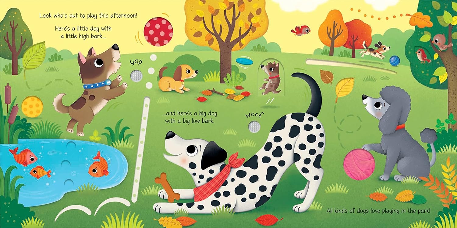 Interactive Pet Sounds Board Book for Toddlers, Engaging Animal Noises