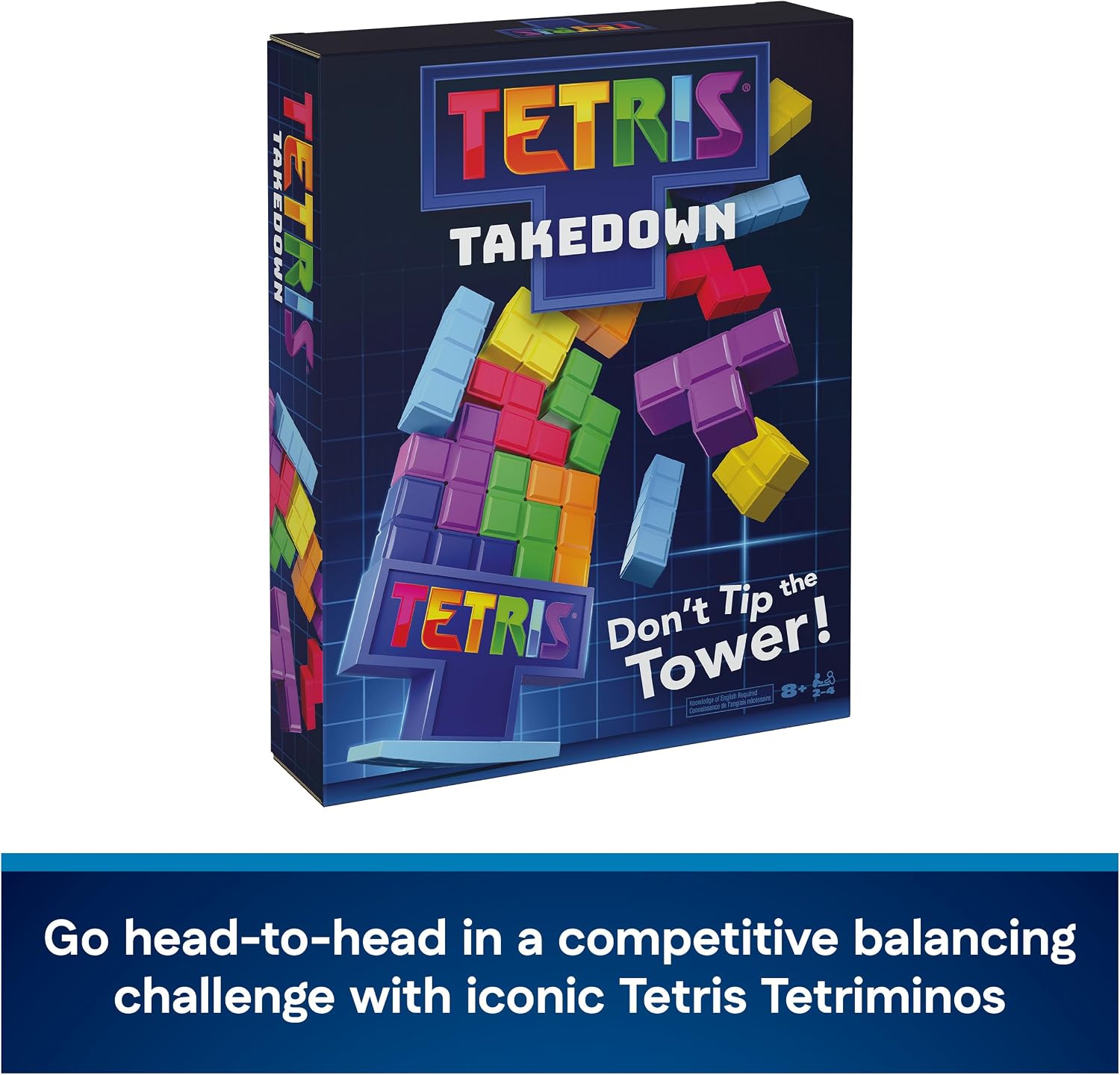 Spin Master Games Tetris Takedown Competitive Block-Balancing Family Game