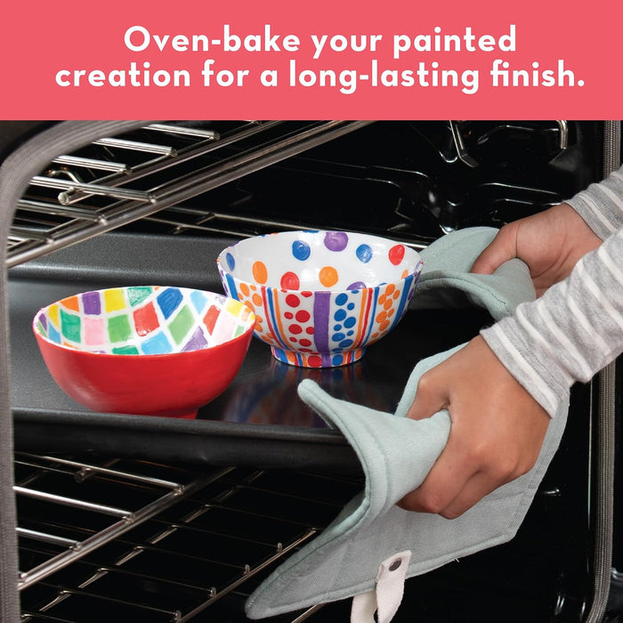 MindWare Paint Your Own Porcelain Bowls 3 Piece Kit