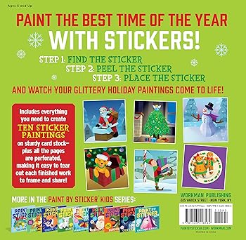 Paint by Sticker Kids: Holly Jolly Christmas