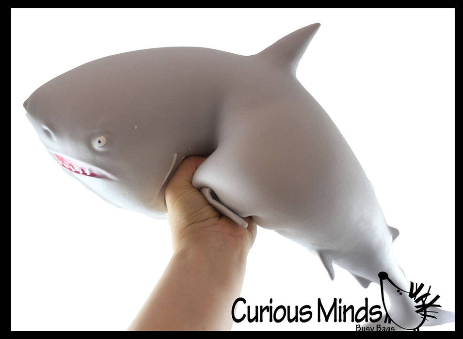 Single Jumbo 21.5" Shark Soft Squishy Squeeze Stress Ball