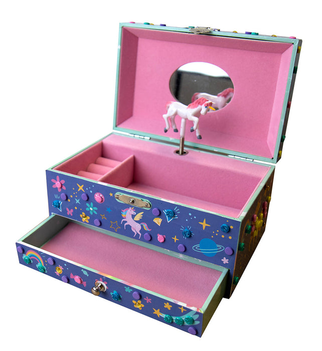 3D Mosaic Music Box Unicorn