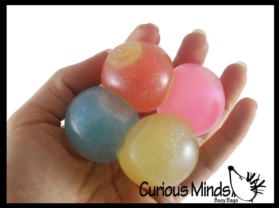 Single Small 1.5" Glitter Stress Ball