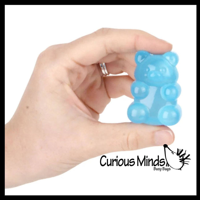 Single 1 -2" Gummy Bear Shaped Ball - Thick Glue/Gel Syrup Molasses