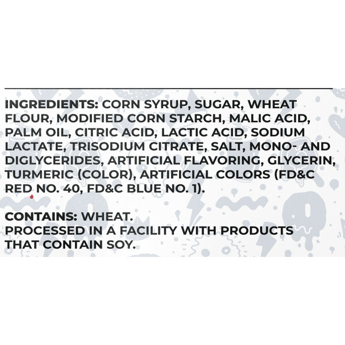 Sour Strips Appleberry Chewy Candy Peg Bag 3.4oz