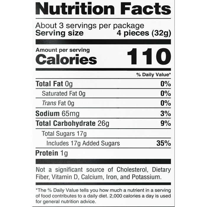 Sour Strips Appleberry Chewy Candy Peg Bag 3.4oz
