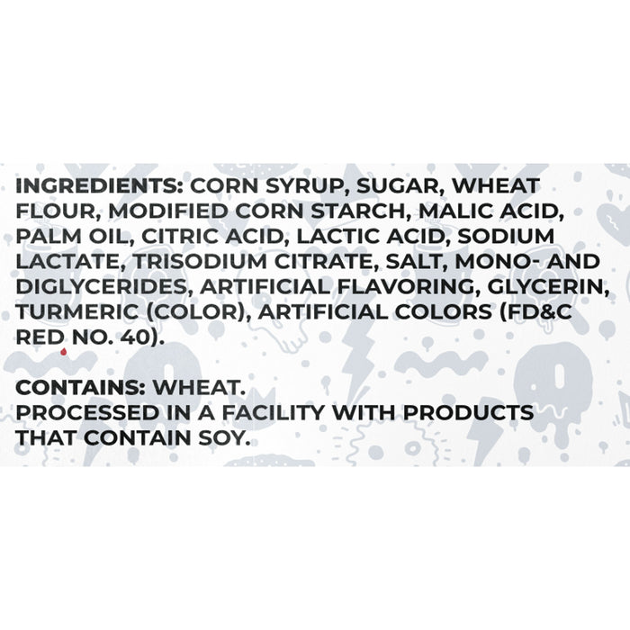 Sour Strips Lemonberry Candy Peg Bag 3.4 oz