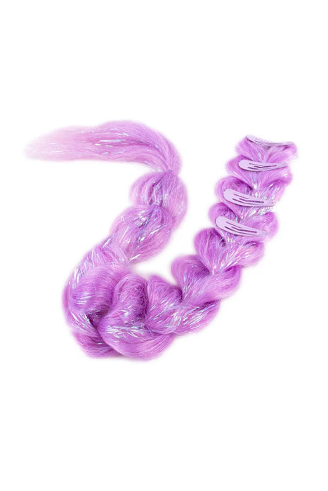 Great Pretenders Rock Star Purple Hair Braid