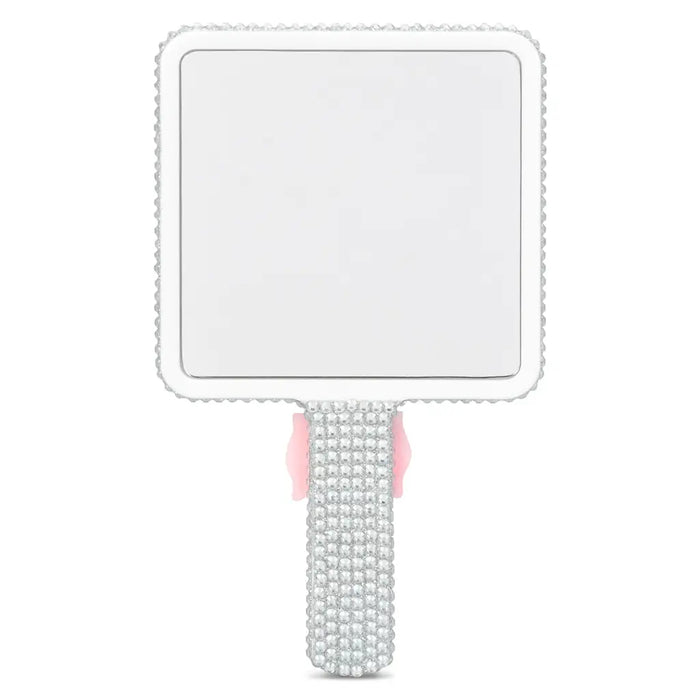 Charming Rhinestone Paddle Mirror