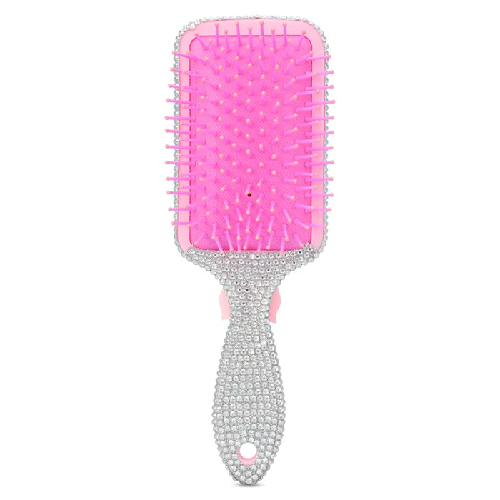 Charming Rhinestone Paddle Brush