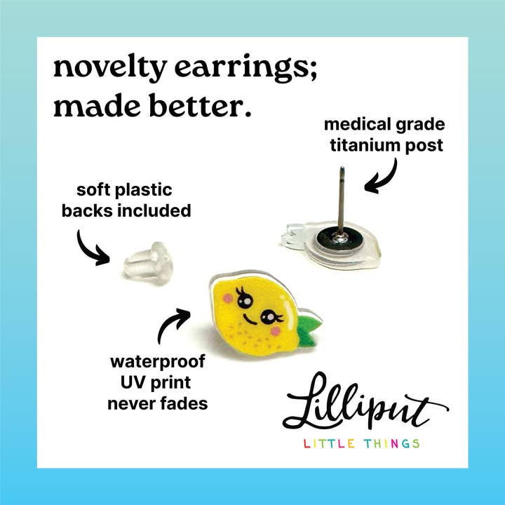 Lilliput Little Things Kawaii Milk and Cookie Earrings