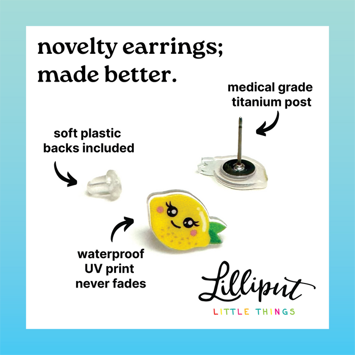 Baby Cow Earrings // Farm Animal Earrings