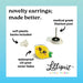 Lilliput Little Things Christmas Snack Cake Earrings