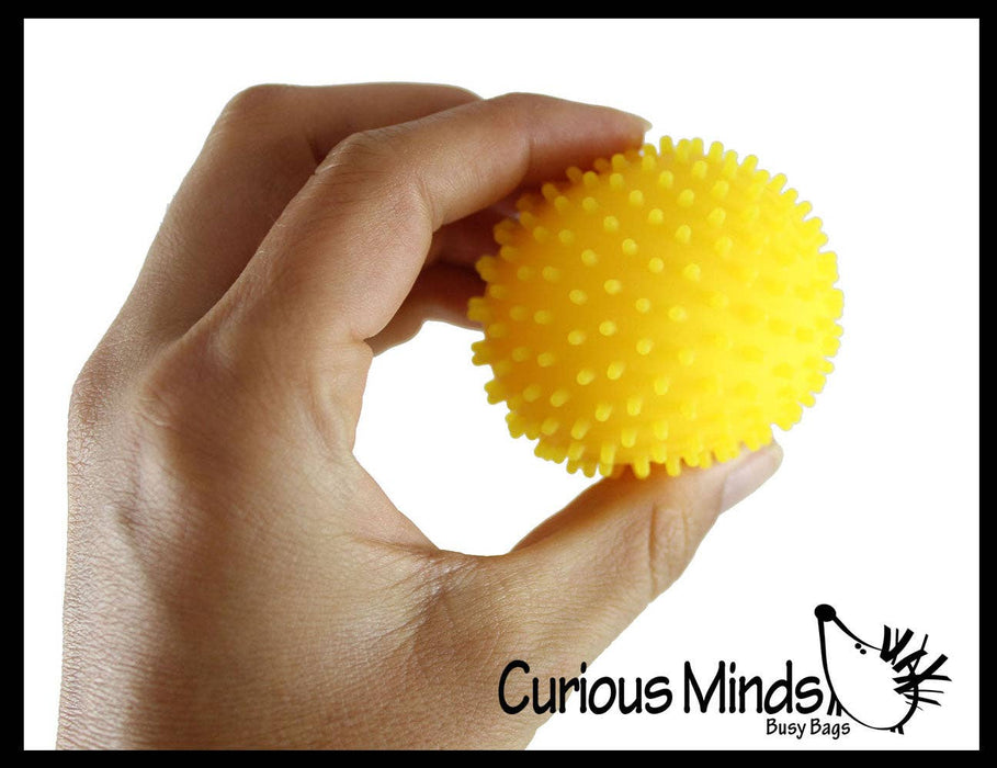 Single Spiky Bumpy Soft Doh Filled 1.7" Stress Ball - Squishy