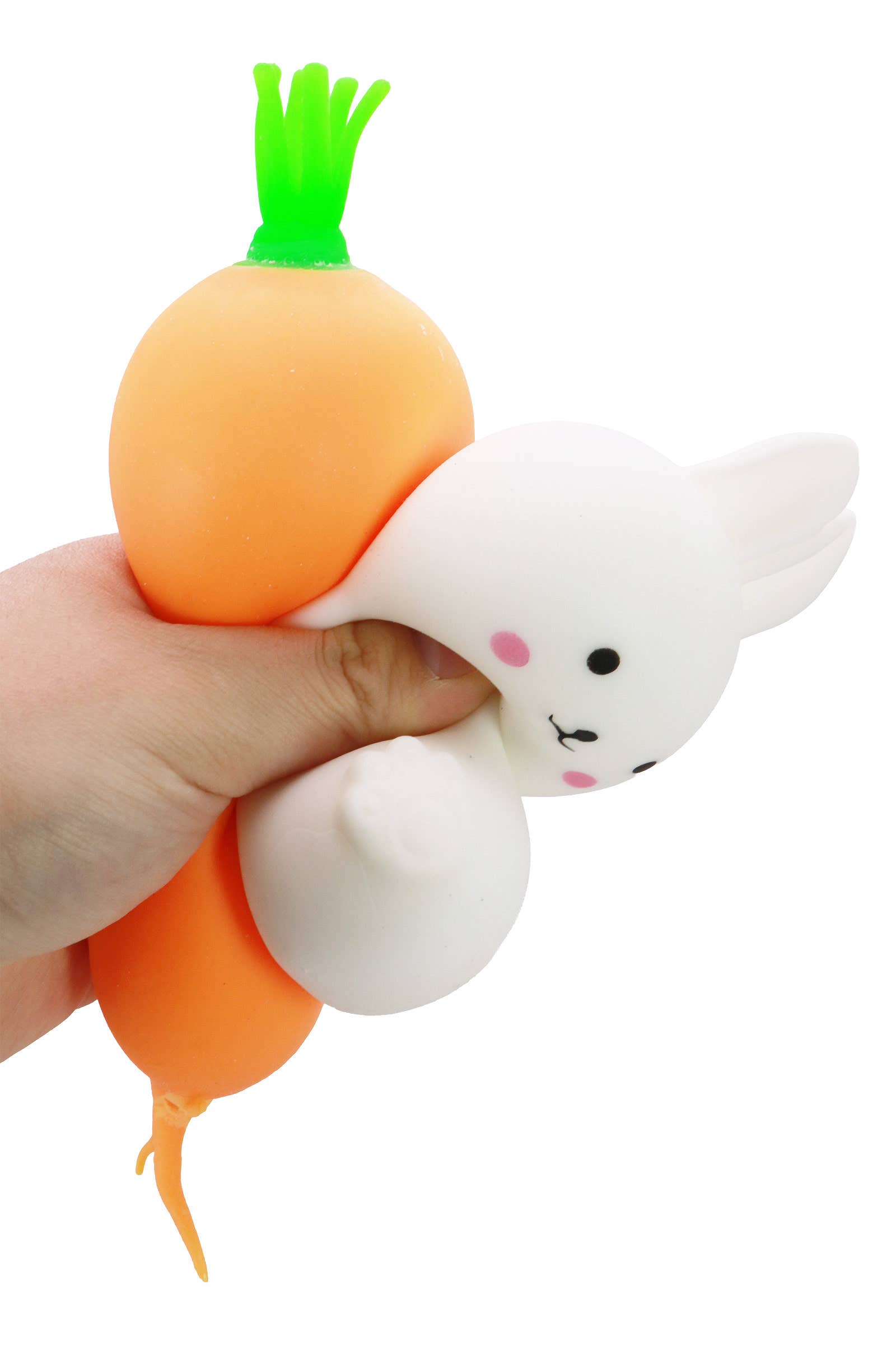 Carrot Bunny Fluffy Slime Filled Soft Squishy